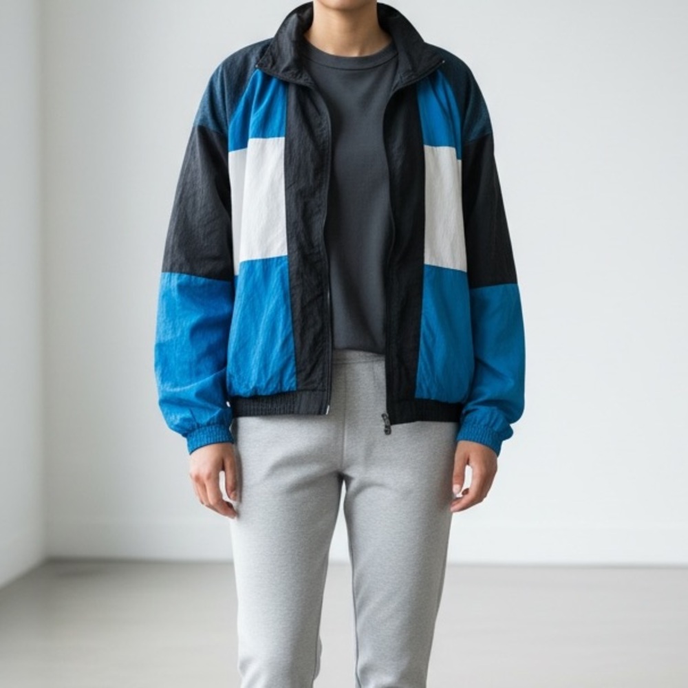 Macgregor Vintage Colorblock Windbreaker Jacket